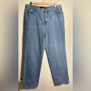 Venezia High Rise Straight Leg Jeans Light Blue size 18